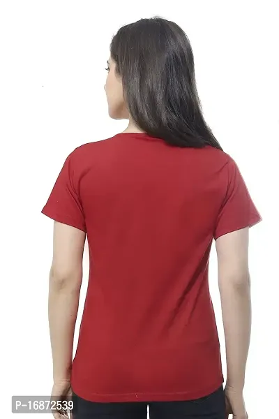 RTYLESTYLE Women's Classic T-Shirts (XX-Large, Red)-thumb3