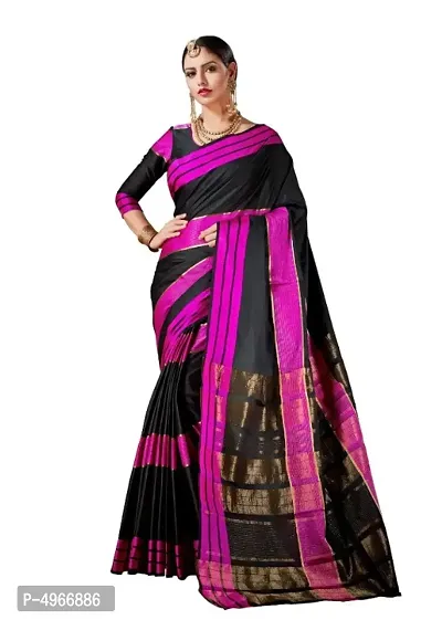 Beautiful Silk Blend Saree with Blouse piece