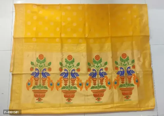 Latest Attractive Cotton Silk Paithani Saree with Blouse piece-thumb0