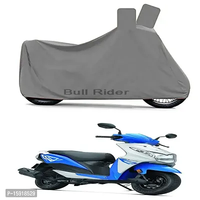 Bull Rider Two Wheeler Cover for Honda Dio (Grey)