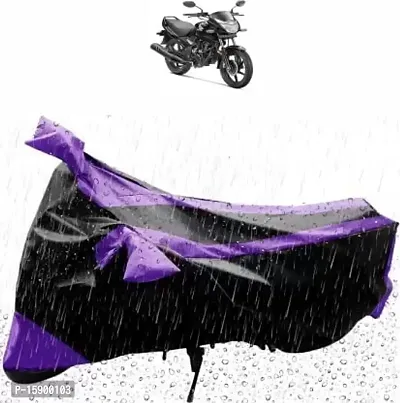 Bull Rider Bike Cover with Water Resistance|UV Protection|Dust Protection with Mirror Pocket Purple and Black Compitable for Unicorn