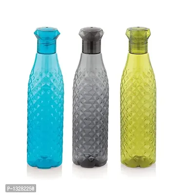 Classic Water Bottle Set of 3, 1 Litre Each BPA Free | 100% Leak Proof | Office | Gym | Home | Kitchen | Travel-thumb0