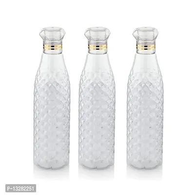 Classic Water Bottle Set of 3, 1 Litre Each BPA Free | 100% Leak Proof | Office | Gym | Home | Kitchen | Travel-thumb0