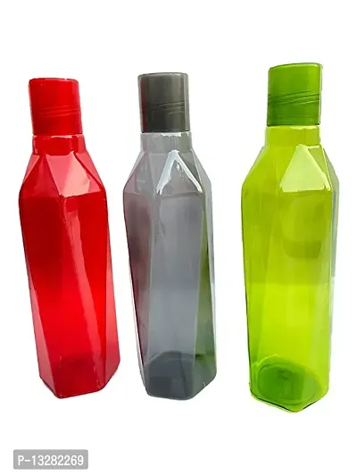 Classic Water Bottle Set of 3, 1 Litre Each BPA Free | 100% Leak Proof | Office | Gym | Home | Kitchen | Travel