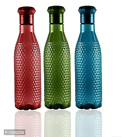 Classic Water Bottle Set of 3, 1 Litre Each BPA Free | 100% Leak Proof | Office | Gym | Home | Kitchen | Travel