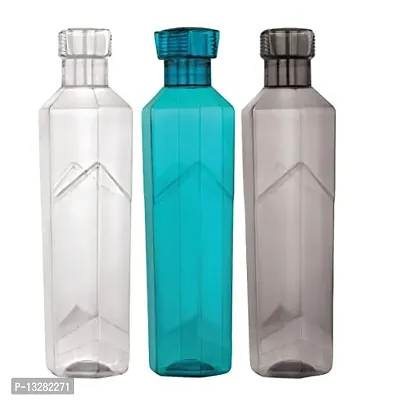 Classic Water Bottle Set of 3, 1 Litre Each BPA Free | 100% Leak Proof | Office | Gym | Home | Kitchen | Travel