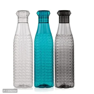 Classic Water Bottle Set of 3, 1 Litre Each BPA Free | 100% Leak Proof | Office | Gym | Home | Kitchen | Travel