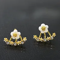 CoolWool Flower Shining Earrings  Studs for Women and Girls-thumb3