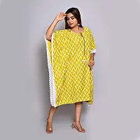 Pushpa Collections Kaftan Kurti for Women and Girls Printed Solid Rayon-thumb1