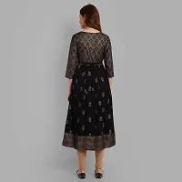 Amanisha Women's Rayon Printed Anarkali Kurti-thumb3