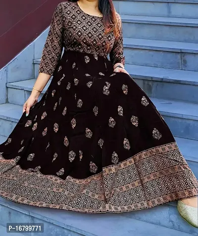 AIRIT Anarkali Kurti for Womens Printed Rayon-thumb2