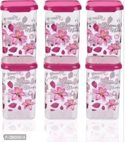 Flower Printed Plastic Grocery Container