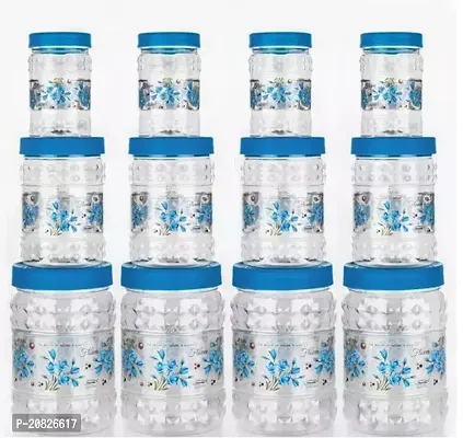 12 Pcs Kitchenware Storage Container Gift Set for Kitchen 2000ml 1000ml 500ml