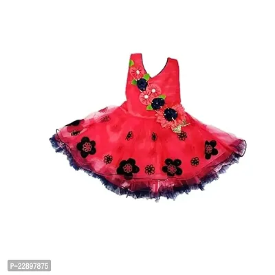 SV Garments Baby Girl Dress for Birthday middi Dsign Kids Frock 0-12 Month-thumb0