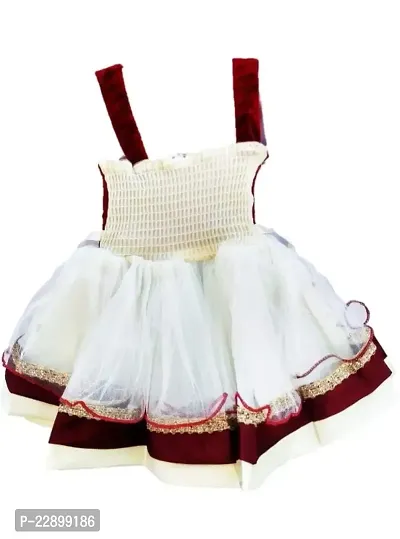 SV Garments Baby Girl Middi A line Dress for 0-12 Month-thumb2