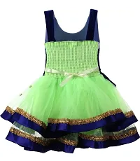 SV Garments Frock for Girl Soft SilkBlend Middi Birthday Dress-thumb2