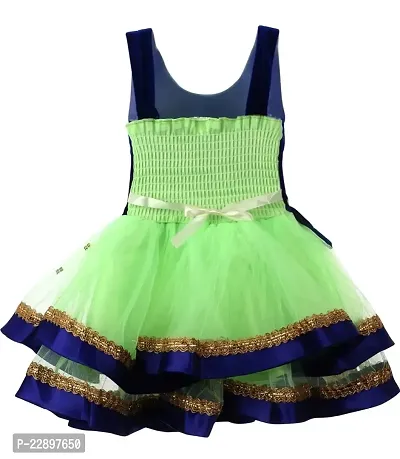 SV Garments Frock for Girl Soft SilkBlend Middi Birthday Dress-thumb3