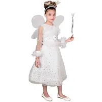 NEEL WORK  HUB Baby Girl's Angel Pari Dress White Color 8 Year Dress-thumb2