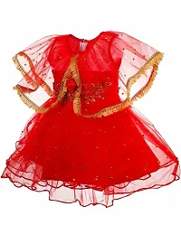 SV Garments Baby Girls Frock Dress with Soft net for 6-12month Baby Girl-thumb2