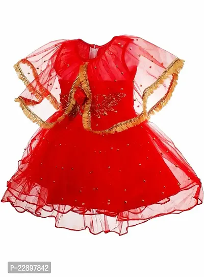 SV Garments Baby Girls Frock Dress with Soft net for 6-12month Baby Girl-thumb3