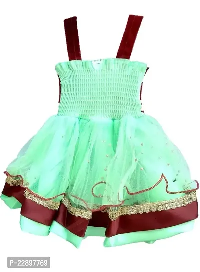 SV Garments Baby Girl Middi A line Dress for 0-12 Month-thumb2