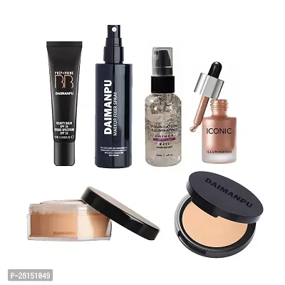 BB Cream, Fixer, Pump Primer, Shimmer Highlighter, Loose Face Powder and Compact Powder