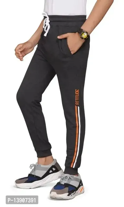 Boys Kids All Day Comfort Cotton Track Pant for Casual wear, Playing  as Night Pant (Combos)- Attitude-thumb2