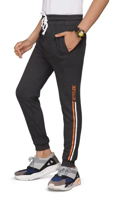 Boys Kids All Day Comfort Cotton Track Pant for Casual wear, Playing & as Night Pant - Attitude