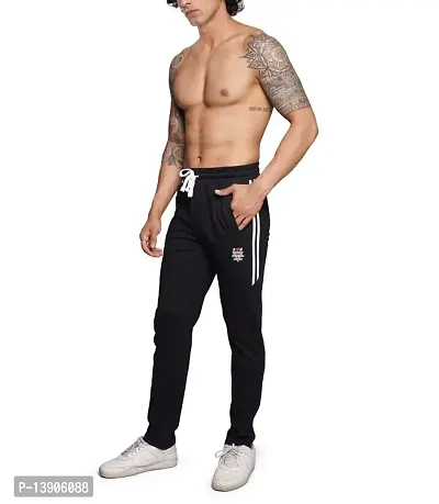 S Z Men Regular Fit Cotton Athletic Track Pants | Joggers Gym Pants|Casual Track Pants-thumb2