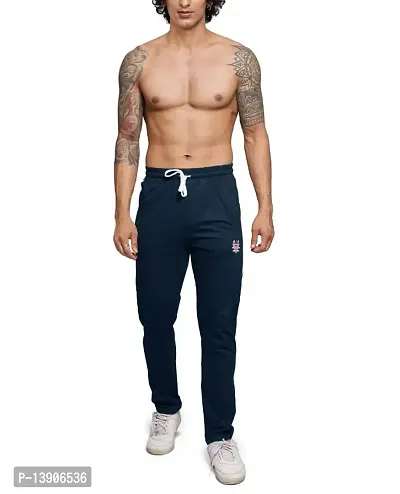 S Z Men Regular Fit Cotton Athletic Track Pants | Joggers Gym Pants|Casual Track Pants-thumb0