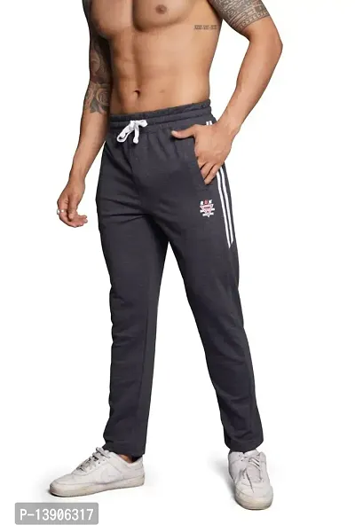 S Z Men Regular Fit Polycotton Athletic Track Pants | Joggers Gym Pants|Casual Track Pants-thumb3