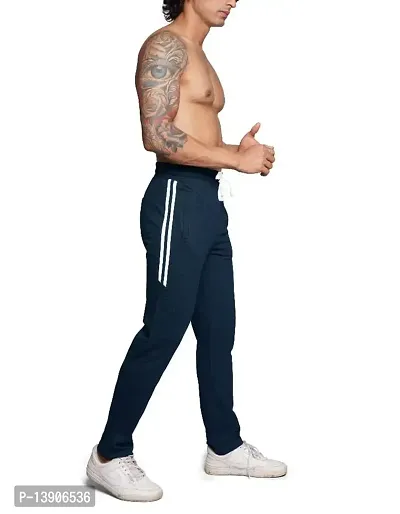 S Z Men Regular Fit Cotton Athletic Track Pants | Joggers Gym Pants|Casual Track Pants-thumb2