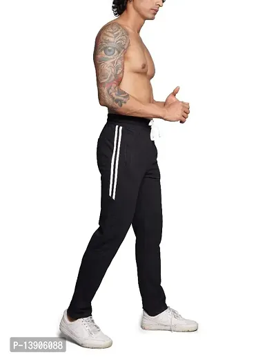 S Z Men Regular Fit Cotton Athletic Track Pants | Joggers Gym Pants|Casual Track Pants-thumb3