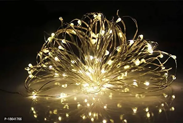 Cloud Search Copper String Light Decorative Fairy Lights Diwali Christmas Festival, 5 Metre (Plug  Play)