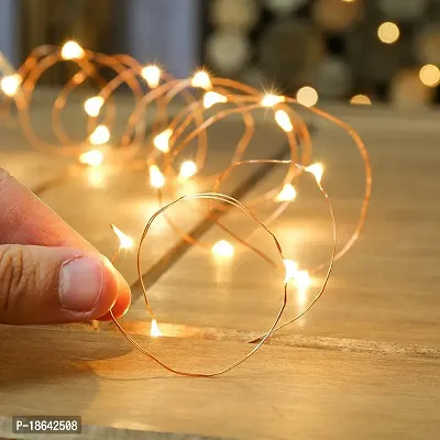 Cloud Search Light Copper Wire String Fairy Lights LED Lights 3AA Battery Powered (10 Meter 100 LED(Pack of 1))-thumb5