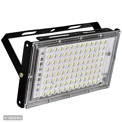 Cloud Search 100 Watts Brick LED Flood Light | Super Strong Body and Handle | 8IC High Lumens Energy Efficient Brick Led Light - 96 LED Chips (White)-thumb0