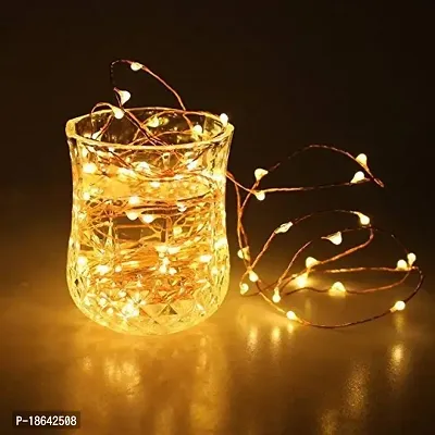 Cloud Search Light Copper Wire String Fairy Lights LED Lights 3AA Battery Powered (10 Meter 100 LED(Pack of 1))-thumb2