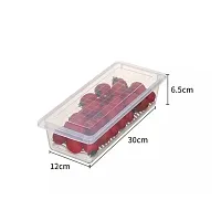 Cloud Search plastic Fridge Storage Boxes, Fridge Organizer Case Removable Drain Plate Fridge Storage Containers Storing Fish, Meat, Vegetables 1500ML (1500, Rectangular, 5, Fridge Organizer)-thumb3