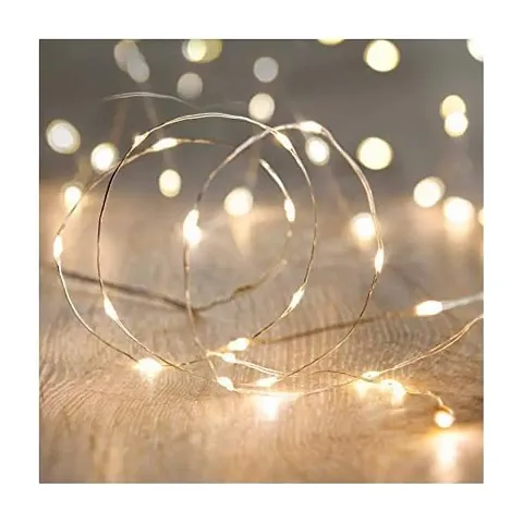 Cloud Search? 3M Battery Operated Silver Warm White Yellow Light 30 LED Decorative Strings Fairy Lights for Birtday Wedding Supprise Party