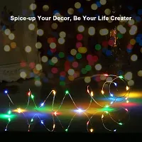 Cloud Search Light Copper Wire String Fairy Lights LED Lights 3AA Battery Powered (AA Battery 3M (Multicolor 30 LED Pack of 1))-thumb1