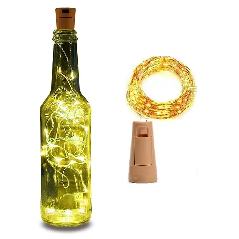 Cloud Search Bottle Lights Battery Powered, Cork Shaped Fairy String Decoration Lights