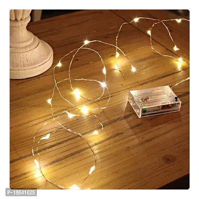 Cloud Search Light Copper Wire String Fairy Lights LED Lights 3AA Battery Powered (AA Battery 5M(Pack of 2))