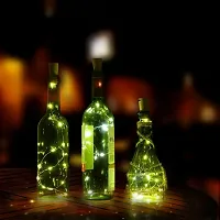 Cloud Search Bottle Lights Battery Powered Cork Shaped Fairy String Decoration Lights (Pack of 4)-thumb1