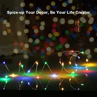 Cloud Search Light Copper Wire String Fairy Lights LED Lights 3AA Battery Powered (AA Battery 5M(Multicolor 50 LED Pack of 1))-thumb1