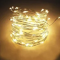 Cloud Search Light Copper Wire String Fairy Lights LED Lights 3AA Battery Powered (10 Meter 100 LED(Pack of 1))-thumb2