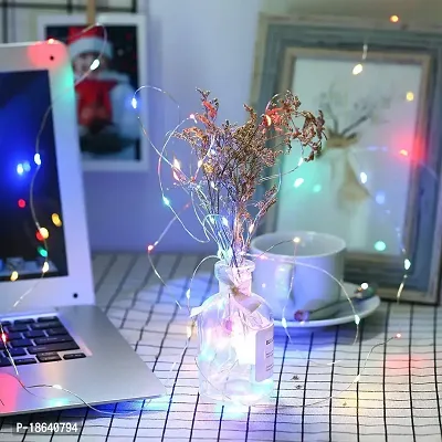 Cloud Search Light Copper Wire String Fairy Lights LED Lights 3AA Battery Powered (AA Battery 5M(Multicolor 50 LED Pack of 1))-thumb4