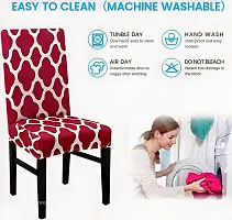 Cloud Search Polyester Dinning Table Chair Cover Stretchable Dining Table Cover Removable Washable Chair Cover Seat Protector Slipcover-thumb2