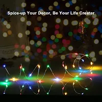 Cloud Search Light Copper Wire String Fairy Lights LED Lights 3AA Battery Powered (AA Battery 3M(Multicolor 30 LED Pack of 2))-thumb1