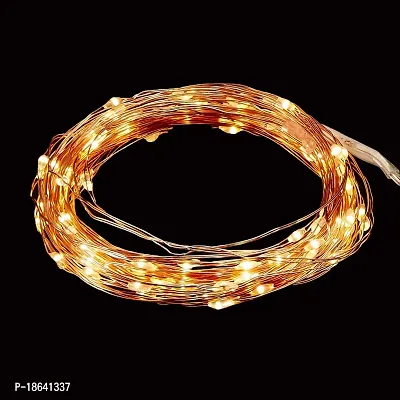 Cloud Search 3 Metre Copper String Light for Decoration, Battery Powered, Warm White-thumb4