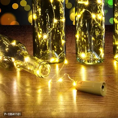 Cloud Search Bottle Lights Battery Powered, Cork Shaped Fairy String Decoration Lights Pack of 5-thumb4